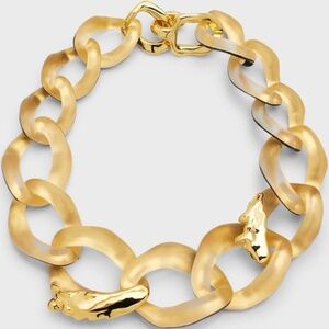 Alexis Bittar Lucite Molten Extra-Large Link Necklace